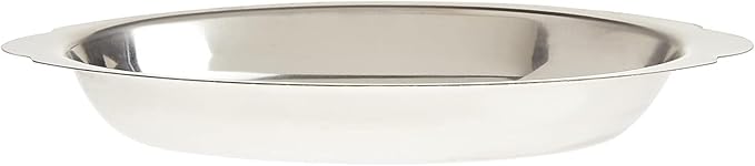 Soro Essentials- 15 oz. Stainless Steel Oval Au Gratin Dish Set of 2- Serving Dish for Individual Serving Casseroles Lasagna & Cobblers Table Serving Dishes Casserole Dishes Individual Gratin Dishes