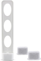 Replacement Parts Water Filter Holder with 2-pack Charcoal Water Filters,Compatible with Cuisinart coffee Maker (white)