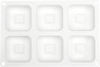 mostsom Silicone Molds Square Mousse Mold DIY Chocolate Mold Mousse Cake Baking Decorating Dessert Cake Decoration Modeling Silicone Mold (G Big Square)