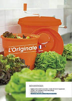 Dynamic E002 Manual Salad Spinner 5 Gallons, Dries up to 6-8 Heads of Lettuce