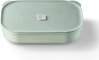 BUYDEEM G52 10.6 Quart Electric Food Steamer Bundle with CT3008 Ceramic Food Storage Container 35 oz Cozy Greenish