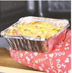 Waytiffer 25pack- 8 x 8 Aluminum foil Pans Disposable Heavy Duty Square baking Cake Pan, Cooking Tins Homemade Breads Oven Pans,Foil Pan, Baking pan Roasting