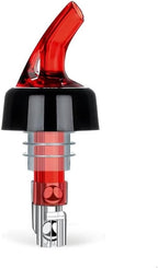 Measure Pourer Drinks Wine Cocktail Beverages Dispenser,Automatic Measured Bottle Pourer Spout,Quick Shot Spirit,Ideal Cocktail Home Bar Tools 1oz/30ml Red 10 Pack