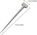 KALLORY T-shaped Fish Eel Nail 304 Stainless Steel Kitchen Tool Home and Restaurant Eel Killing Spike Seafood Specialty Gadget