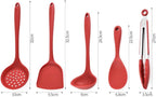 Kitchen Utensils Set Non-stick Kitchenware Cooking Tools Spoon Soup Ladle Spatula Shovel Accessories(D)