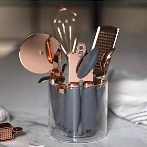 7 Pcs Kitchen Gadget Set Stainless Steel Baking Cooking Utensils Ice Scream Spoon Peeler Garlic Press Cheese Grater Whisk Home
