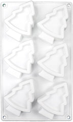 Christmas Tree Silicone Cake Mold, 3D Silicone Baking Molds for Cheesecake, Mousse, and Biscuits, Flexible Non-Stick Design, Easy Release (C_Christmas Tree)