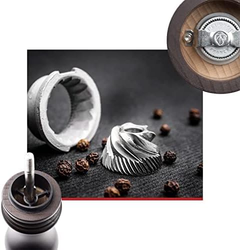 Peugeot Paris Classic Manual Pepper Mill - Adjustable Grinder - Beechwood, Chocolate, 5-Inch