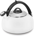 Cuisinart CTK-EOS2W Peak 2-Quart Teakettle, Make 2-Quarts of Boiling Water in this Classic Tea Kettle, Whistle Sound to Signal Water is Ready, White