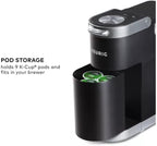Keurig K-Mini Plus Single Serve Coffee Maker, with 5-inch Brewer, 6 to 12 Pounds Brew Size, K-Cup Pod and Cord Storage (Black)