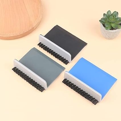 Jinshining 4Pcs Black Kitchen Sink Squeegee Cleaner Countertop Brush Wiper Vegetable Cleaning Brush Wiper Home Kitchen Tool Accessories Fruit and Vegetable Cleaning Brushes Fruit and Vegetable Tools