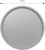 DecorRack 13 Inch Alloy Steel Pizza Pan, Non-Stick Coating, Dishwasher Safe Serving Tray, Round Baking Tray for Oven Use (3 Pack)