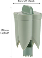 Pepper Corer Remover,2 in 1 Fruit and Vegetable Core Tool Quickly Cutting Remove Pepper Cutter for Kitchen Family Camping BBQ(COLOR:Green)