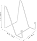 PRETYZOOM 4'' Metal Plate Holder Small Easel Stand, Tabletop Display Stand Picture Frame Holder for Decorative Plates, Posters, Paper Artworks, Holiday Keepsakes