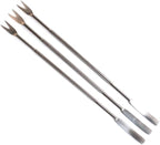 3Pcs Silver Seafood Tools Seafood Forks Lobster Forks Nut Stainless Steel Picks Nut Picks And Specialty Tools and Gadgets