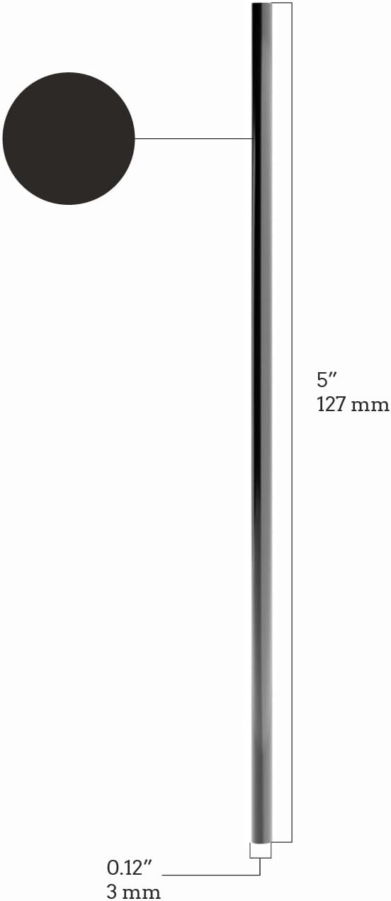 [2,000 Count] 5 Inch Plastic Stirrer Straws Sticks (Black) Short Coffee Sip Straws