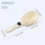 Digital Measuring Spoon, Electronic Measuring Spoon with LCD Screen, 800g / 0.1g High Precision Food Measuring Scoop Scale with Measuring Spoons for Food, Coffee,Spices, Dog Cat Food (1pcs)