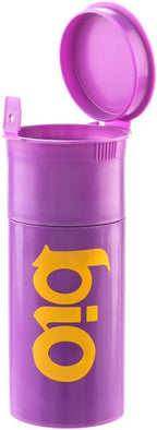 EZSPLITZ Cap & Crusher - 2-in-1 Herb Grinder with Extra Large Storage - Pop Art Edition (Purple)