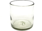 Clear 12 oz Large DOF Glasses (set of 6), Recycled Glass, Lead-free, Toxin-Free (12oz Large DOF)