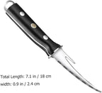 SHINEOFI Shrimp Line Cutter and Peeler with Wood Handle, Seafood Cleaning Tool for Deveining and Shelling Shrimp, Compact Specialty Kitchen Gadget for Home Cooking and Seafood Preparation