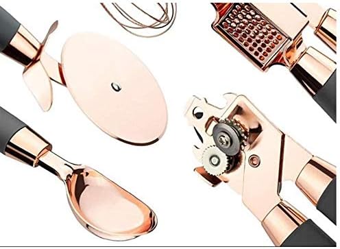 7 Pcs Kitchen Gadget Set Stainless Steel Baking Cooking Utensils Ice Scream Spoon Peeler Garlic Press Cheese Grater Whisk Home