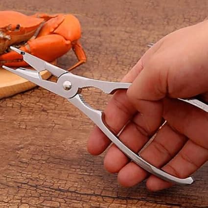 WOIWO 2 Pieces/Set Zinc Alloy Seafood Tools Set Crab Shrimp Tools Lobster Claws Clamp Clamp Kitchen Tools