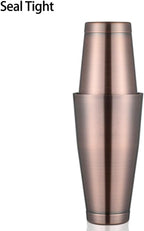 ETENS Boston Cocktail Shaker Antique Copper, Cocktail Shaker Tins Weighted, Bar Shaker Set Bartender Shakers for Bartending - Martini Shaker Stainless Steel Drink Mixer | Bar Tools Metal Shaking Tin