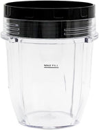 2 Packs 12oz cups with sealing lids and steam-release button lids, Compatible with Nutri Ninja Pro Series and Nutri Ninja Auto-IQ Blender CT640C,CT680,CT682SP,BL450,BL484,BL486CO,BL480