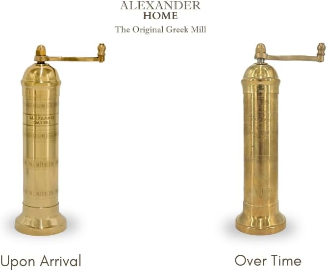 Alexander Home The Original European Mill (Brass, 9-Inch Salt)