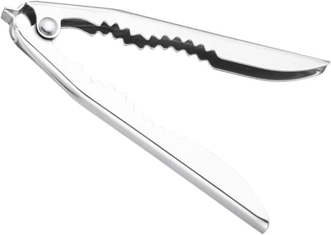 Blood Clam Opener Tool 5.11In Ergonomic Stainless Steel Clam Shucker with Anti-Slip Grip and Spring for Easy Shellfish Opening Daily Kitchen Gadget
