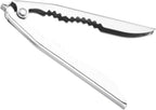 Blood Clam Opener Tool 5.11In Ergonomic Stainless Steel Clam Shucker with Anti-Slip Grip and Spring for Easy Shellfish Opening Daily Kitchen Gadget