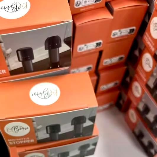 2Pk Reusable Airtight Wine and Bottle Stopper - Keep Wine Fresh Longer - Elegant Barware Gift