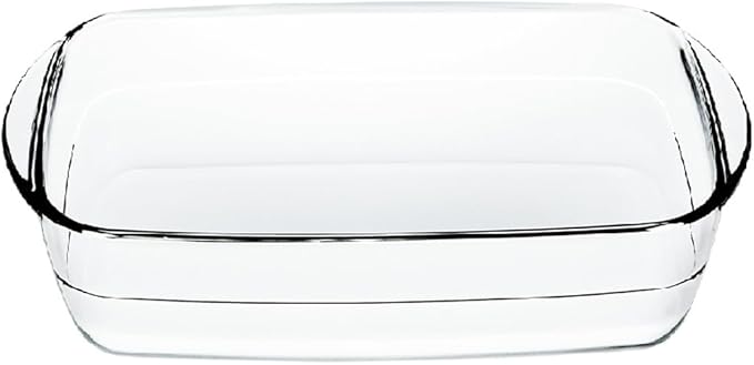 Ishigaki Delish Life 4615 Heat Resistant Glass Tableware Cake Pan Au Gratin Dish Rectangular 30.4 fl oz (900 ml)
