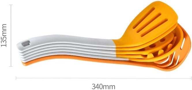 Heat Resistant Soup Spoon Brush Ladle Silicone Non Stick Spatula Kitchen Tools Cooking Utensil Set(Black)
