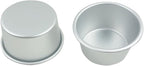 6 Packs Popover Pan， Large Individual Muffin Mold, Aluminium Pudding Cup, Chocolate Molten Mould, Raspberry Souffle Baking Maker, Brownie Tumbler -for Pie, Egg Tart, Cake (Size 3.4"x 2")