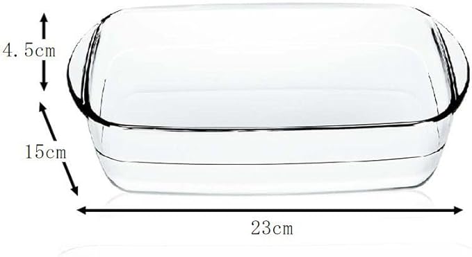 Ishigaki Delish Life 4615 Heat Resistant Glass Tableware Cake Pan Au Gratin Dish Rectangular 30.4 fl oz (900 ml)