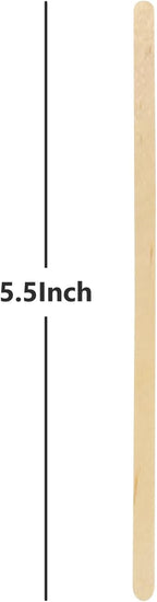 KTOJOY 5.5inch Wooden Coffee Stirrers, 1000 Count Disposable Stir Sticks for Coffee & Cocktails, Wooden Beverage Mixer with Smooth Ends, Swizzle Drink Sticks