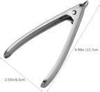 Hemoton Stainless Steel Clam Opener 5 Inch Seafood Tool with Ergonomic Handle for Easy Shellfish and Oyster Opening Kitchen Gadget