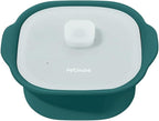 Silicone Multi-Steamer Made in Korea Microwave Steamer for Cooking & Reheating BPA-Free Flexible & Durable (Breezeblue Green, 30.44 fl oz)