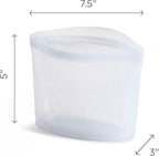 Stasher Premium Silicone Reusable Food Storage Bowl, Lavender, Microwave, Sous Vide, Dishwasher, Oven and Freezer Safe, BPA Free, Leak-free, Eco-friendly, 2-Cup Bowl