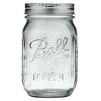 Ball Regular Mouth Glass Mason Jars with Lids and Bands, Used for Canning (Pint, 16 Ounce (Pack of 24))