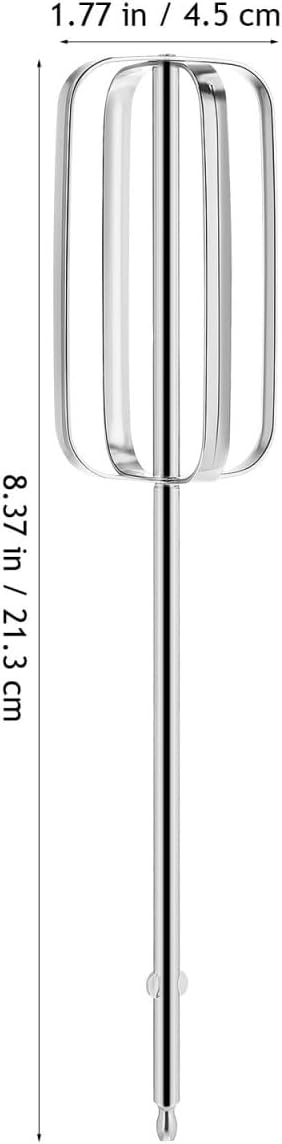 Hand Mixer Replacement Beaters: 2 Pack Stainless Steel Attachments for Electric Mixer, Egg Beater Whisk Set, Handheld Kitchen Baking Parts for Cake Batter Dough Cream