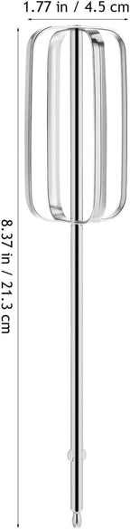 Hand Mixer Replacement Beaters: 2 Pack Stainless Steel Attachments for Electric Mixer, Egg Beater Whisk Set, Handheld Kitchen Baking Parts for Cake Batter Dough Cream