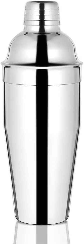 WPHUAW 24oz Cocktail Shaker Bar Set-Professional Margarita Mixer Drink Shaker Professional Stainless Steel Bar Tools Built-in Bartender Strainer for Martini Kit (1-Piece)