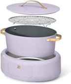 10-in-1 Electric Multi-Cooker, 6 Quart Programmable Cooking Pot with Digital Display, Nonstick Interior, One-Touch Controls, Multi-Function Kitchen Appliance (Lavender)