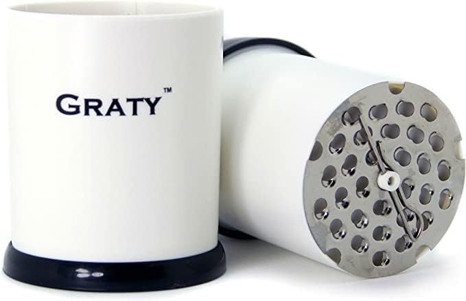 Original Slap Chop Slicer with Stainless Steel Blades & Cheese Graty | Manual Food Chopper & Twist Grater for Cheese, Vegetables, Salad Toppings, & More | Lightweight & Easy to Clean