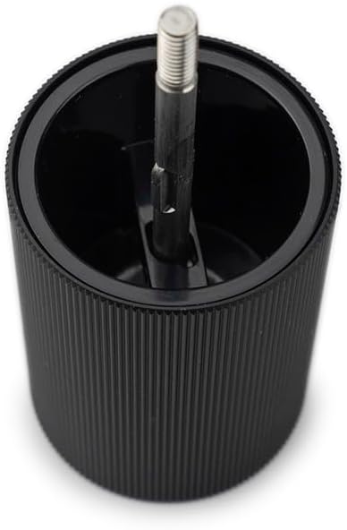 Manual Aluminium and Wooden Salt Mill, Matt Black, 12cm