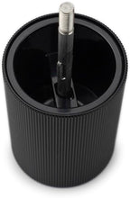 Manual Aluminium and Wooden Salt Mill, Matt Black, 12cm