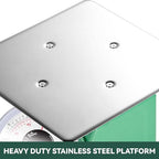Tada 110-LBS Heavy Duty Portion-Control Mechanical Kitchen and Food Scale Industrial Dial Scale with Stainless Steel Platform