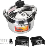 Zerodis Pressure Cooker, Explosion Proof Stovetop Pressure Cooker with Double Bottom Canning Pot for Gas Stove Cooker (5L)